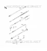 CABLES voor Kawasaki KMX125 2000