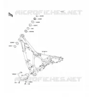 CHASSIS voor Kawasaki KMX125 2000
