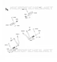 FOOTREST voor Kawasaki KMX125 2000