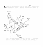 FRAME PARTS (COUVERTURE) voor Kawasaki KMX125 2000