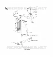 RADIATOR voor Kawasaki KMX125 2000