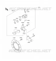 REAR BRAKE voor Kawasaki KMX125 2000
