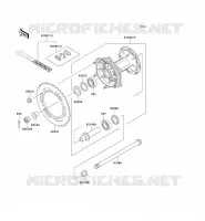 REAR HUB voor Kawasaki KMX125 2000