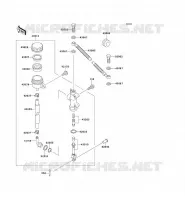 REAR MASTER CYLINDER voor Kawasaki KMX125 2000