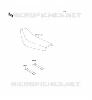 SEAT voor Kawasaki KMX125 2000