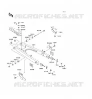 SWINGARM voor Kawasaki KMX125 2000