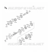 TRANSMISSION voor Kawasaki KMX125 2000