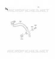 BRAKE PEDAL voor Kawasaki KMX125 2001