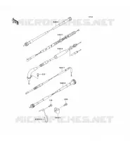 CABLES voor Kawasaki KMX125 2001
