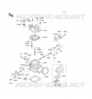 CYLINDER HEAD   CYLINDER voor Kawasaki KMX125 2001