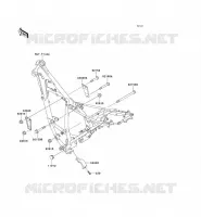 FRAME PARTS (COUVERTURE) voor Kawasaki KMX125 2001