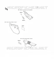 LABELS voor Kawasaki KMX125 2001