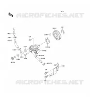 OIL PUMP voor Kawasaki KMX125 2001