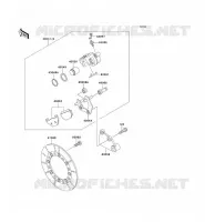REAR BRAKE voor Kawasaki KMX125 2001