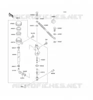 REAR MASTER CYLINDER voor Kawasaki KMX125 2001