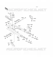SWINGARM voor Kawasaki KMX125 2001