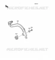 BRAKE PEDAL voor Kawasaki KMX125 1992