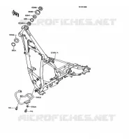 CHASSIS voor Kawasaki KMX125 1992