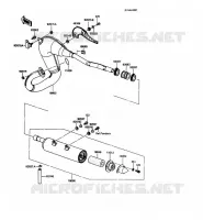 EXHAUST voor Kawasaki KMX125 1992