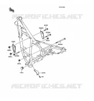 FRAME PARTS (COUVERTURE) voor Kawasaki KMX125 1992