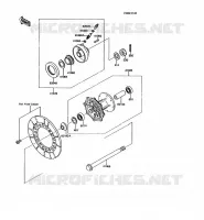 FRONT HUB voor Kawasaki KMX125 1992