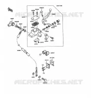 FRONT MASTER CYLINDER voor Kawasaki KMX125 1992