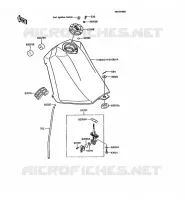 FUEL TANK voor Kawasaki KMX125 1992