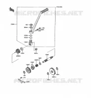 KICK STARTER voor Kawasaki KMX125 1992