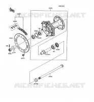 REAR HUB voor Kawasaki KMX125 1992