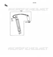 SUSPENSION   SHOCK ABSORBER voor Kawasaki KMX125 1992