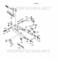 SWINGARM voor Kawasaki KMX125 1992