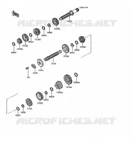 TRANSMISSION voor Kawasaki KMX125 1992