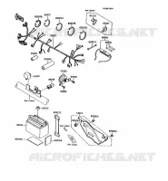 CHASSIS ELECTRICAL EQUIPMENT voor Kawasaki KMX125 1992