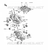 CRANKCASE(S) voor Kawasaki KMX125 1992