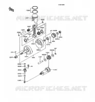 CRANKSHAFT   PISTON voor Kawasaki KMX125 1992