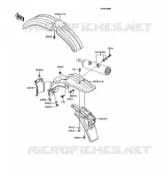 FENDER voor Kawasaki KMX125 1992