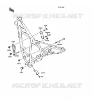 FRAME PARTS (COUVERTURE) voor Kawasaki KMX125 1992