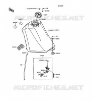 FUEL TANK voor Kawasaki KMX125 1992
