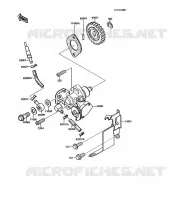 OIL PUMP voor Kawasaki KMX125 1992