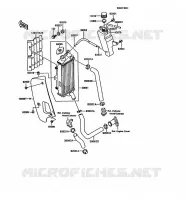 RADIATOR voor Kawasaki KMX125 1992