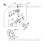 REAR BRAKE voor Kawasaki KMX125 1992