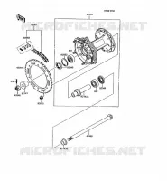 REAR HUB voor Kawasaki KMX125 1992