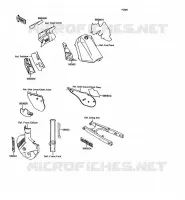 STICKER(EBONY) voor Kawasaki KMX125 1992
