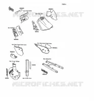STICKER(GREEN) voor Kawasaki KMX125 1992