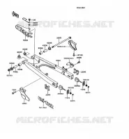 SWINGARM voor Kawasaki KMX125 1992