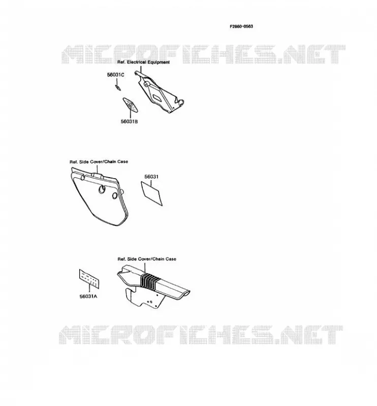 LABELS Kawasaki MOTOS 125 1992 KMX125  KMX125-A6