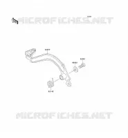 BRAKE PEDAL voor Kawasaki KMX125 2001