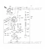 CARBURETOR voor Kawasaki KMX125 2001