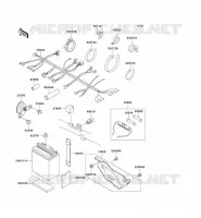 CHASSIS ELECTRICAL EQUIPMENT voor Kawasaki KMX125 2001