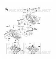 CRANKCASE(S) voor Kawasaki KMX125 2001
